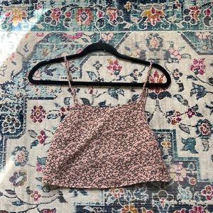 Open back tank top